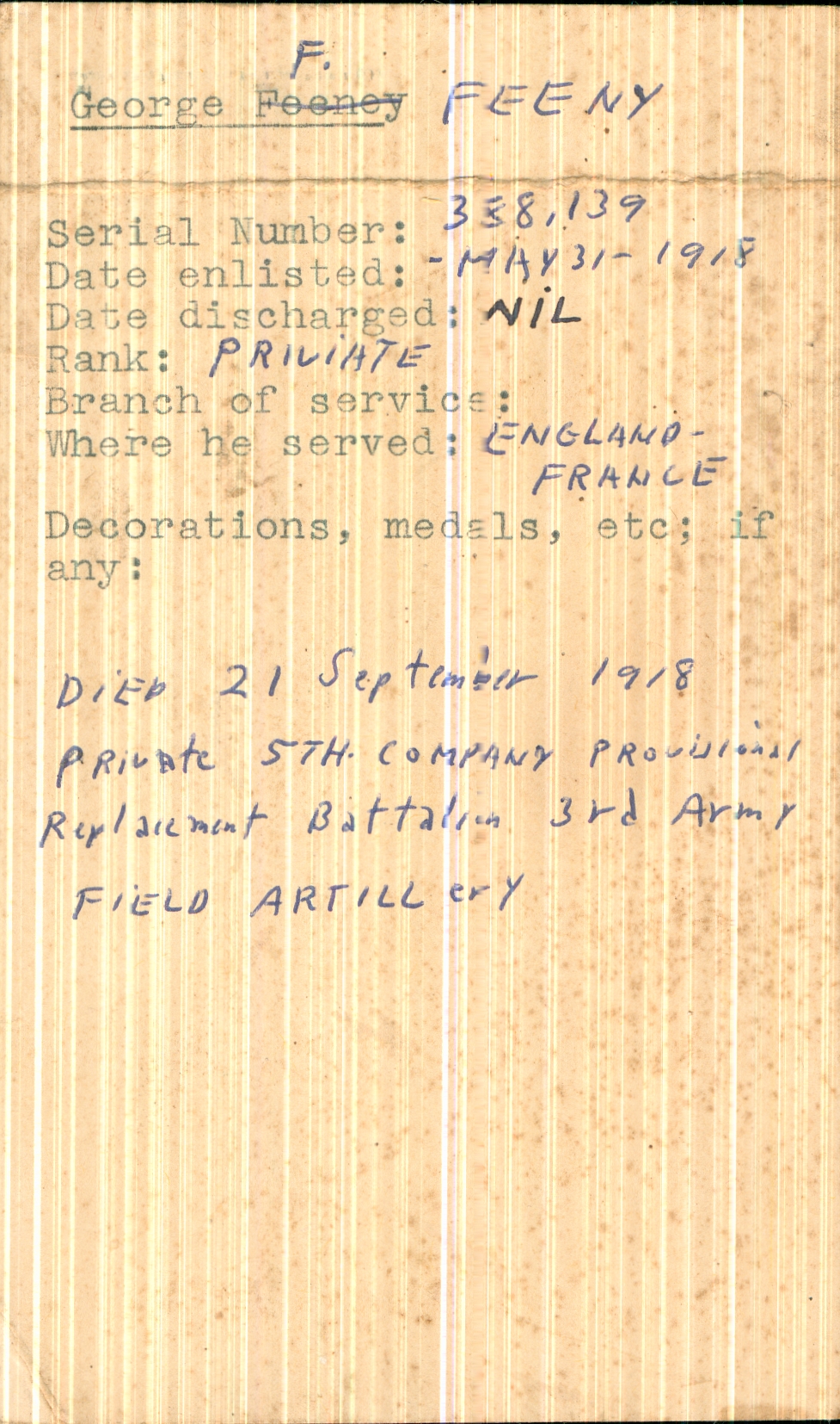 Charles Beaudette Post Card Front
